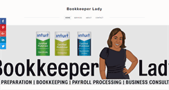 Desktop Screenshot of bookkeeperlady.com